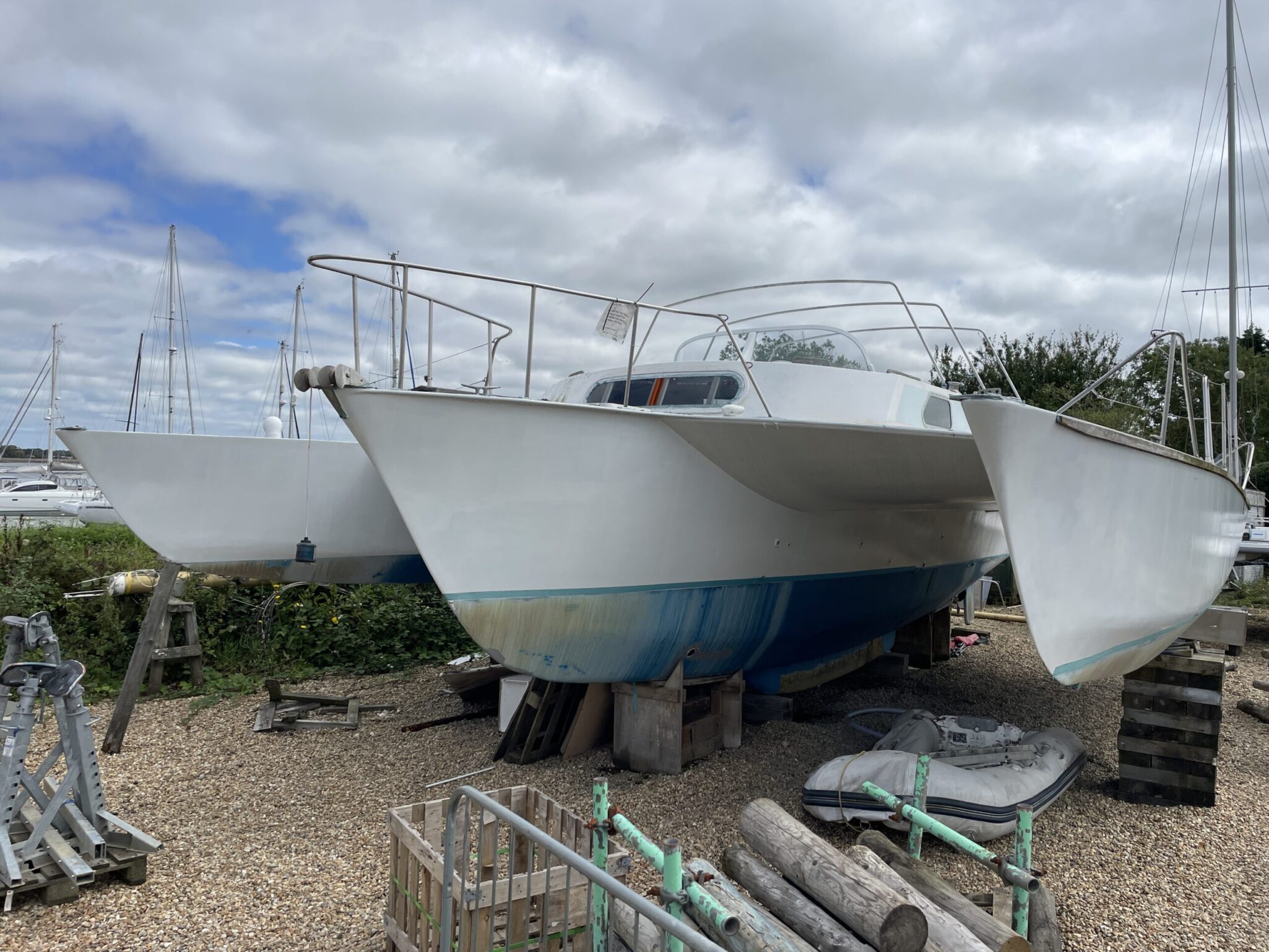 Lonely Boats - SeaRunner 42 Tri-Maran at Thornham Marina - Matched Boat