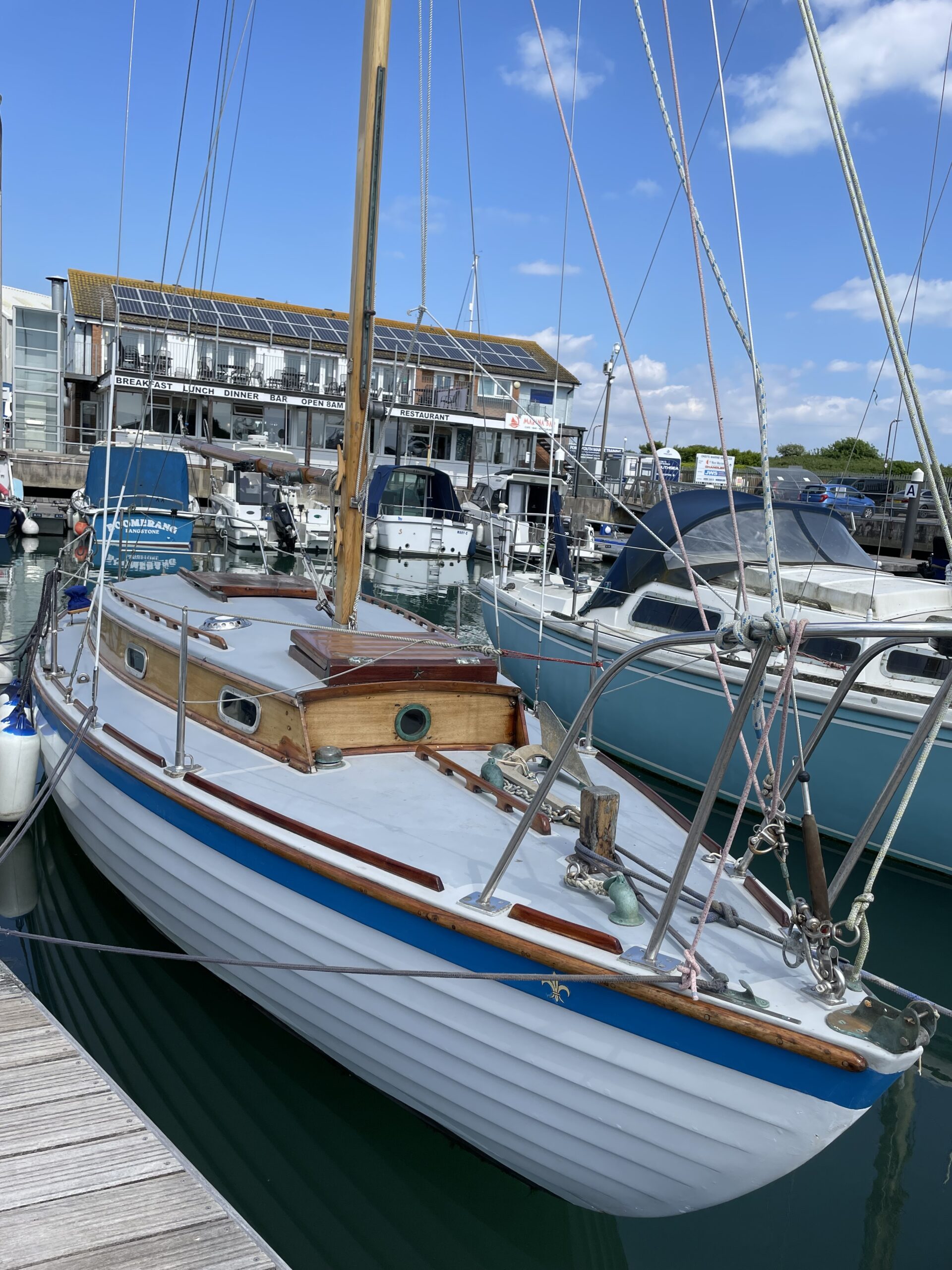 Stella Wooden Clinker Classic Yacht For Sale In Southsea